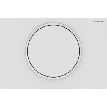 Clapeta actionare start/stop Geberit Sigma10 alb mat - alb