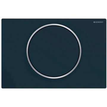 Clapeta actionare start/stop Geberit Sigma10 negru mat - detalii crom lucios