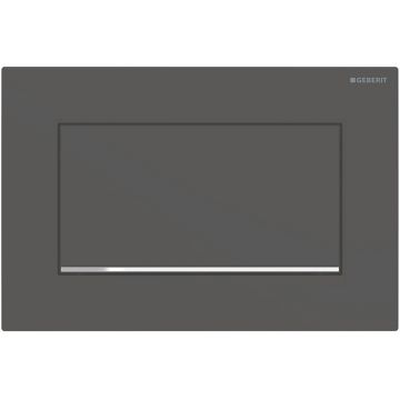 Clapeta actionare start/stop Geberit Sigma30 negru mat - detalii crom