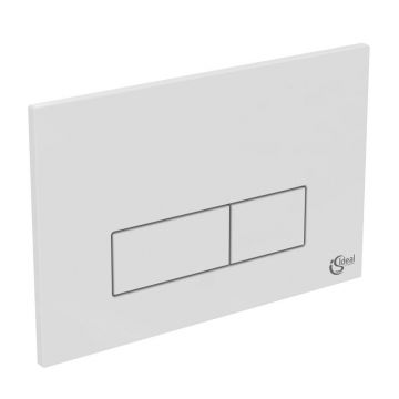 Clapeta actionare WC Ideal Standard Oleas P2, dubla, 234 x 154 mm, alb - R0119AC