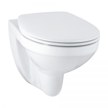 Set vas wc suspendat Grohe Bau Ceramic si capac wc QuickRelease la reducere