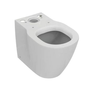 Vas WC Ideal Standard Connect Space, evacuare orizontala, rezervor aparent, alb - E119601 la reducere