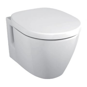 Vas WC Ideal Standard Connect Space, suspendat, pentru rezervor incastrat, alb - E804601 la reducere