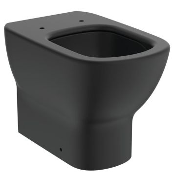 Vas WC Ideal Standard Tesi AquaBlade back-to-wall, pentru rezervor ingropat, negru mat - T0077V3 la reducere