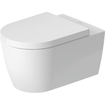 Vas wc suspendat Duravit Me by Starck Rimless 37x57cm HygieneGlaze alb mat