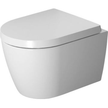 Vas WC suspendat Duravit Me by Starck Rimless Compact 48x37cm WonderGliss la reducere