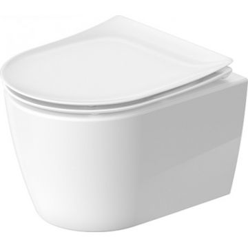 Vas wc suspendat Duravit Soleil by Starck Compact Rimless 37x48cm alb la reducere