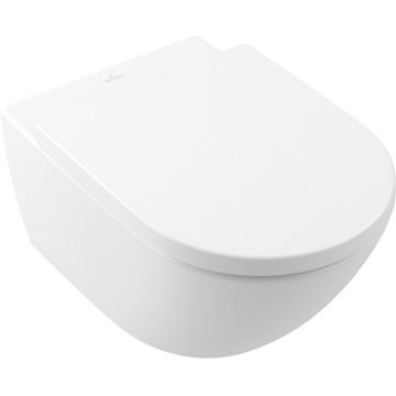 Vas WC suspendat Villeroy & Boch Subway 3.0 CeramicPlus 56x37cm TwistFlush alb mat la reducere