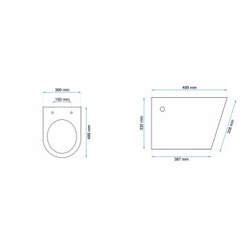 Vas wc Tomas Rimless suspendat cu capac slim softclose