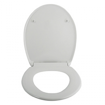 Capac pentru WC MSV Selecta, duroplast, sistem easy close, alb,  45 x 37 cm