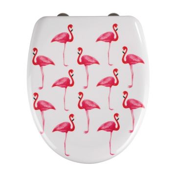 Capac WC cu închidere lentă Wenko Flamingo, 45 x 38 cm