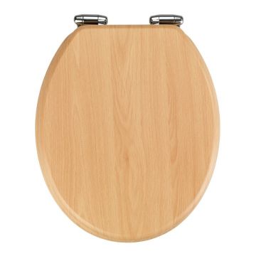 Capac WC din lemn Wenko Beech Nature, 43 x 37 cm