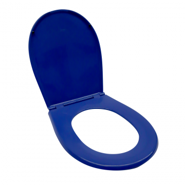 Capac WC Romtatay Olympia, plastic, albastru, 45.6 x 35.5 x 4 cm