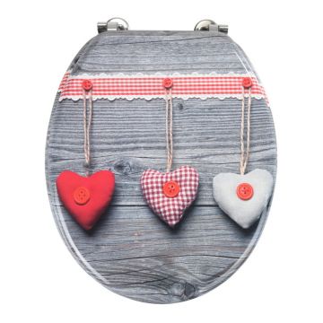 Capac WC Wenko Bavarian Hearts, 43 x 37 cm