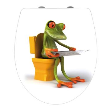 Capac WC Wenko Frog News, 45 x 38,8 cm