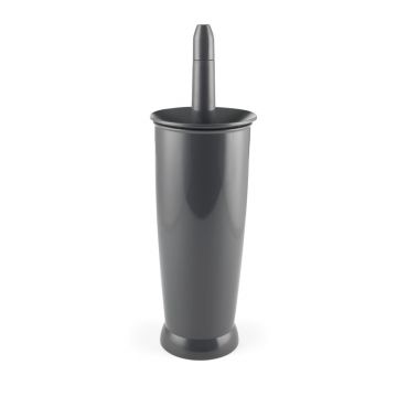 Perie de toaletă Addis Closed Toilet Brush Charcoal, gri antracit