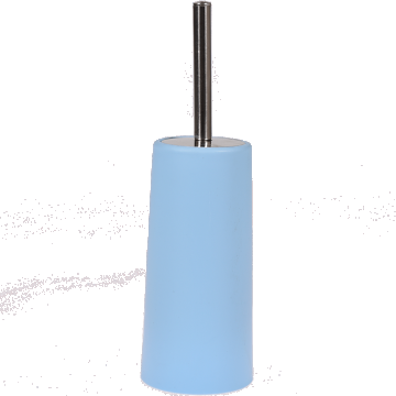 Perie WC MSV Slim, polipropilena/metal inoxidabil, bleu, 10 x 22 cm
