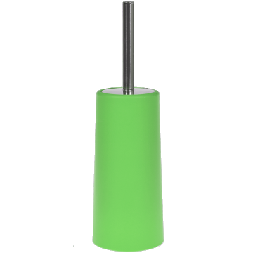 Perie WC MSV Slim, polipropilena/metal inoxidabil, verde, 10 x 22 cm