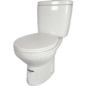 Set Toaleta Roca Adele V, WC + capac + rezervor, evacuare verticala, alb