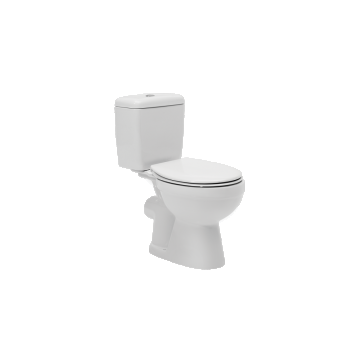 Set WC Menuet Ova, evacuare laterala, alb, 690 x 365 x 750mm