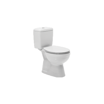 Set WC Menuet Ova, portelan, alb, evacuare verticala + rezervor, 3/6 litri