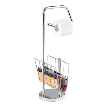 Suport pentru hârtie igienică din inox cu spațiu de depozitare Wenko Noble