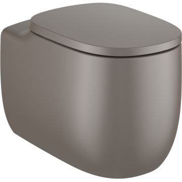 Vas wc Roca Beyond Rimless back-to-wall 395x580mm cafea la reducere