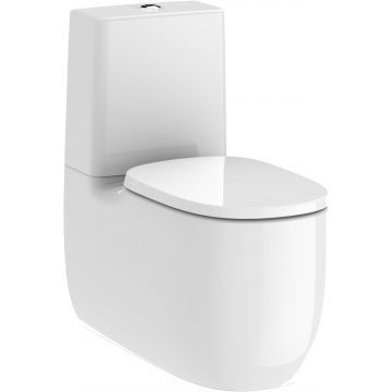 Vas wc Roca Beyond Rimless back-to-wall pentru rezervor asezat 395x705mm alb la reducere