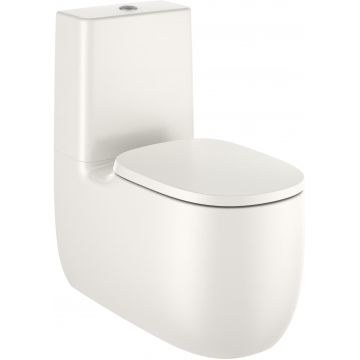 Vas wc Roca Beyond Rimless back-to-wall pentru rezervor asezat 395x705mm bej la reducere