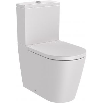 Vas wc Roca Inspira Round Rimless back-to-wall 375x645mm perla