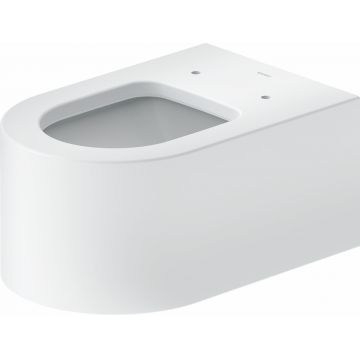 Vas wc suspendat Duravit Millio DuroCast interior ceramic alb cu HygieneGlaze alb mat satinat