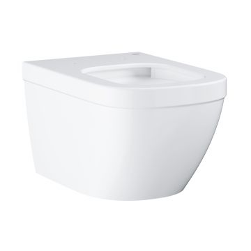 Vas wc suspendat Grohe Euro Ceramic Rimless 37.5x54cm fixare ascunsa Triple Vortex alb la reducere