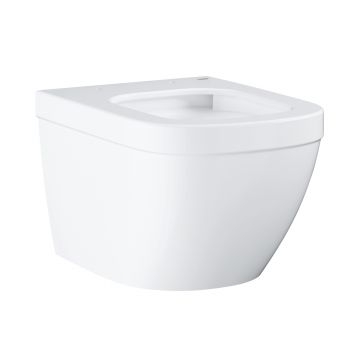 Vas wc suspendat Grohe Euro Ceramic Rimless Compact 37.4x49cm PureGuard Triple Vortex alb la reducere