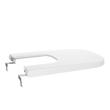 Capac bideu Roca The Gap Compact Square cu inchidere lenta alb