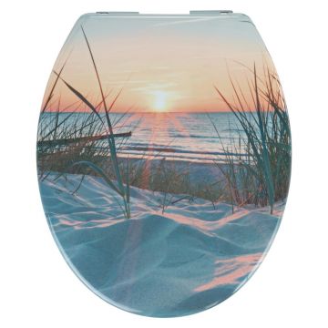 Capac WC 37,5 x 45 cm cu închidere automată Sunset – Allstar