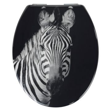 Capac WC 37,5 x 45 cm cu închidere automată Zebra – Allstar