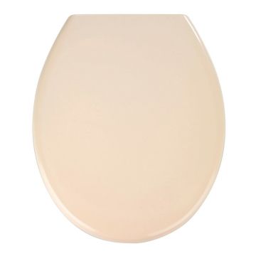 Capac WC cu închidere lentă Wenko Premium Ottana, 45,2 x 37,5 cm, roz pal