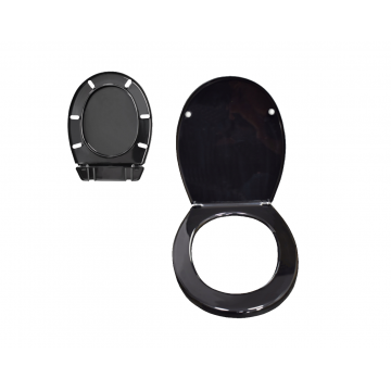 Capac wc, model standard, negru, cersanit, Sepio
