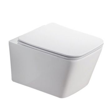 Capac WC slim Fluminia Paris Quick Release softclose alb