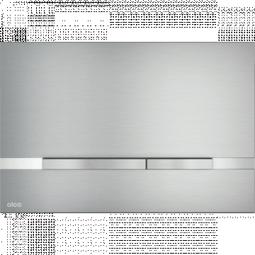 Clapeta actionare rezervor wc, otel inoxidabil aluminiu anodizat Alcadrain STRIPE