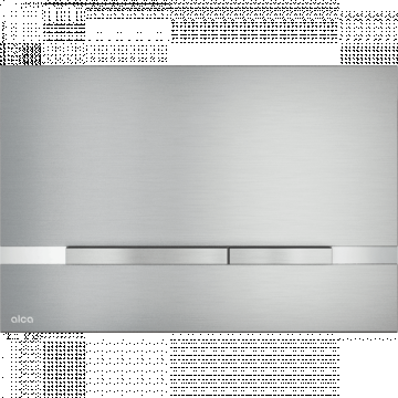 Clapeta actionare rezervor wc, otel inoxidabil inox semimat Alcadrain STRIPE-INOX