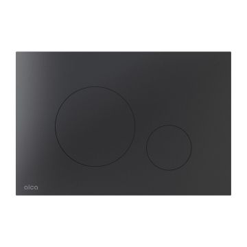Clapeta de actionare Alcadrain Flat TURN-BLACK negru mat
