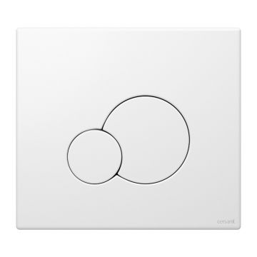 Clapeta de actionare Cersanit Base Circle alb mat