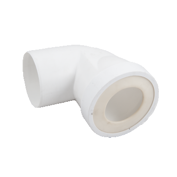 Cot WC rigid scurt Wirquin, polipropilena, alb, 18,8 x 16,6 x 12,2 cm
