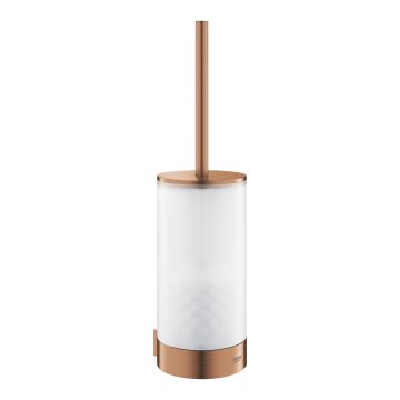 Perie wc cu suport de perete Grohe Selection brushed warm sunset