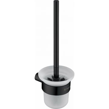 Perie WC Deante Round negru mat cu montare pe perete