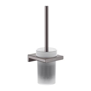 Perie WC Hansgrohe AddStoris negru - crom periat