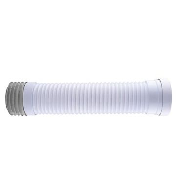 Racord flexibil WC TE-MA Romania, polipropilena/PVC, alb, 30-50 cm