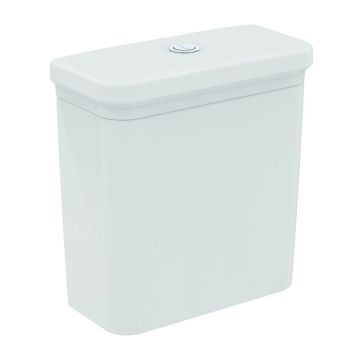 Rezervor pe vas WC Ideal Standard Atelier Calla cu alimentare inferioara alb lucios