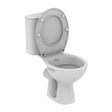 Set vas WC pe pardoseala cu functie bideu Ideal Standard Vidima rezervor 3/6 l si capac alb